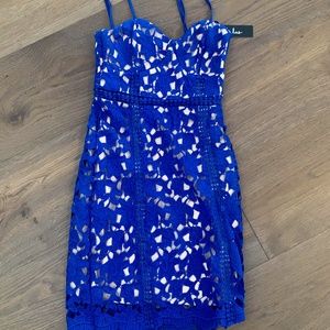 Lulu's cobalt blue, lace cocktail dress.Never worn